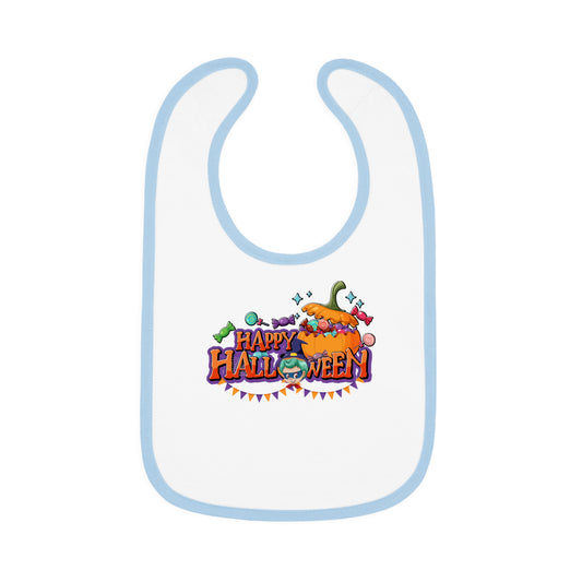 Baby Bib - Happy halloween banner