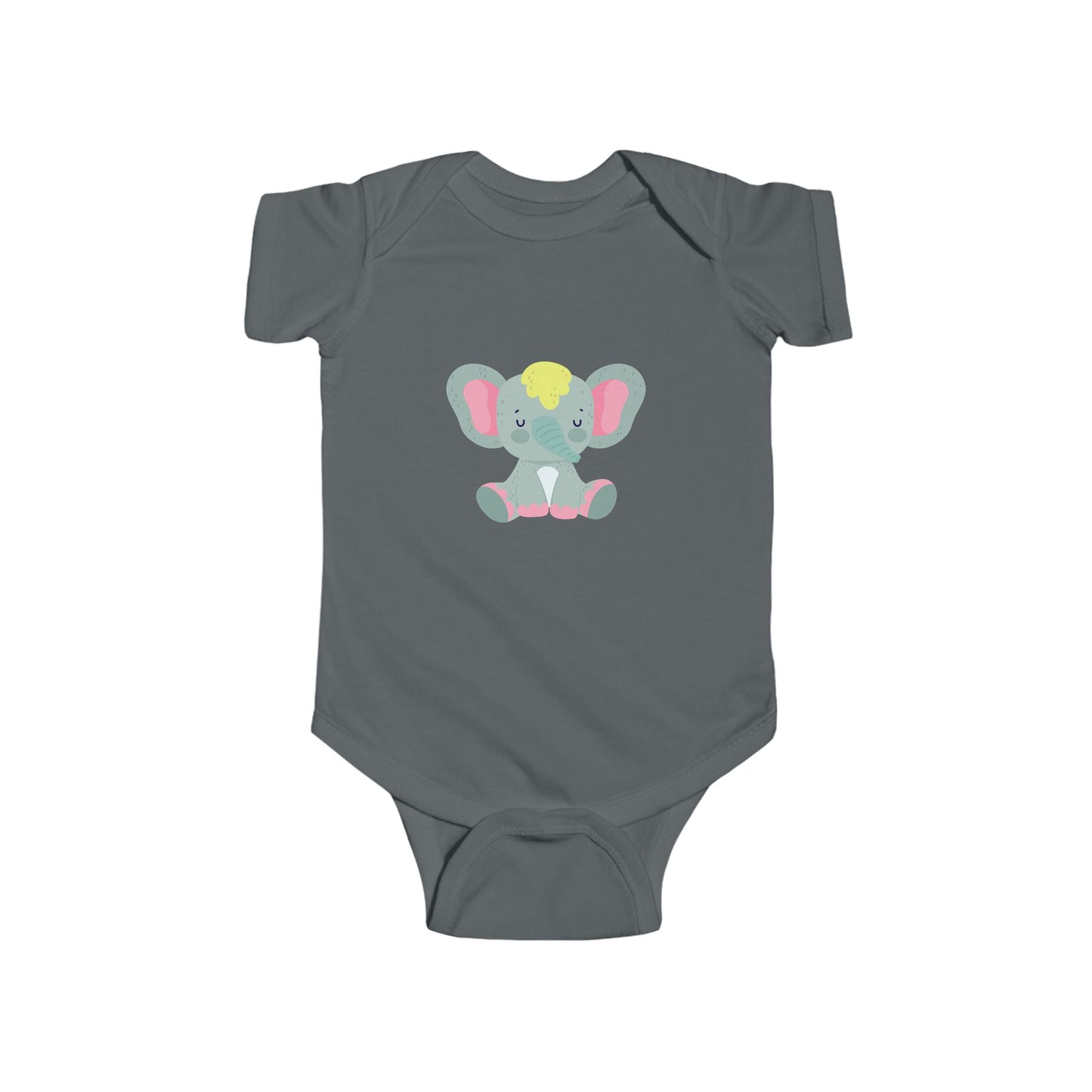 Infant Fine Jersey Bodysuit - Sleeping cute elephant