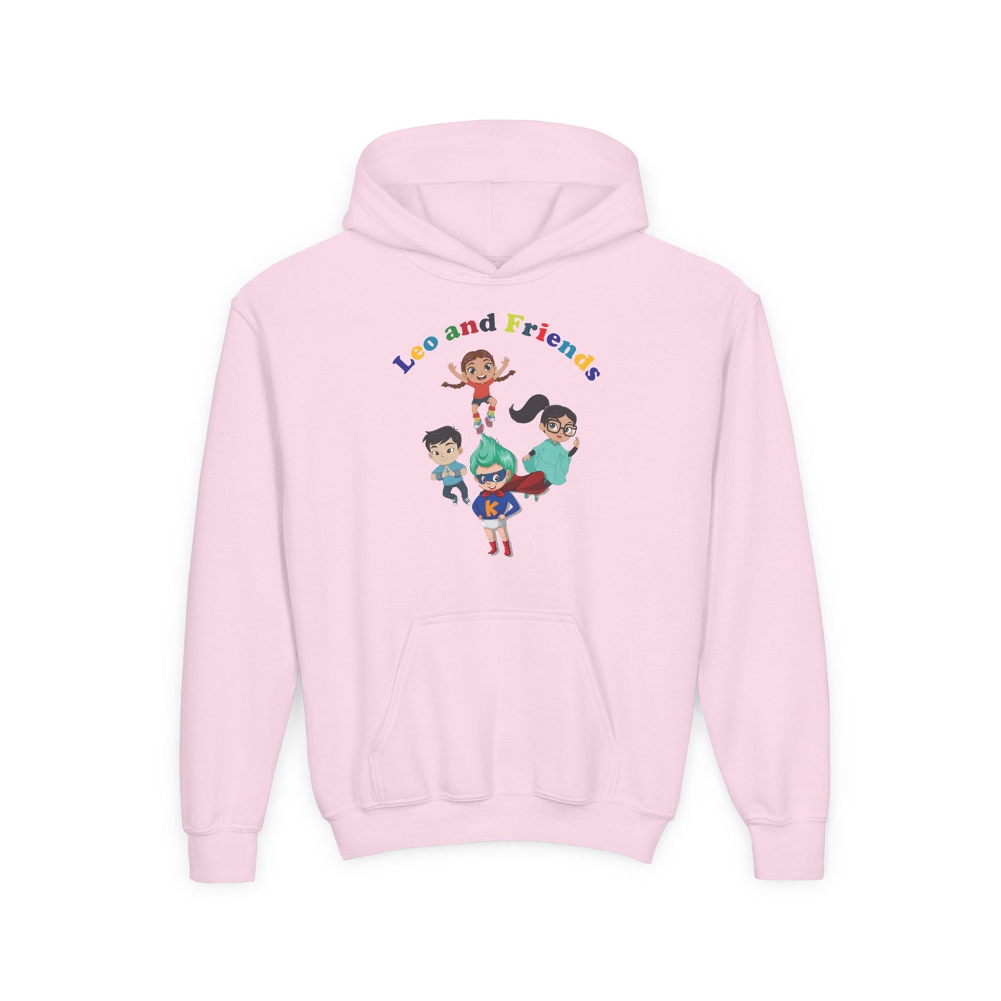 Youth Heavy Blend Hooded Sweatshirt - Leo & Friends
