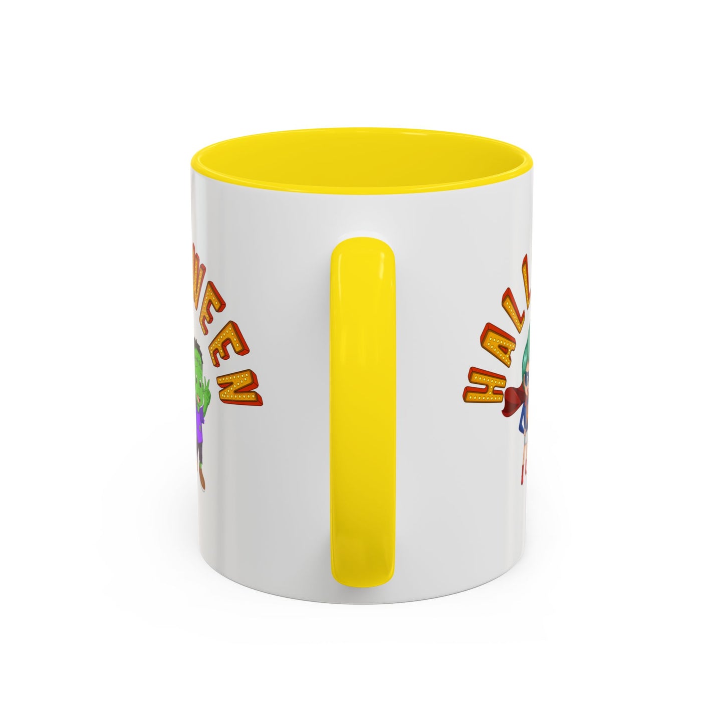 Accent Coffee Mug - Holloween with super kiddo
