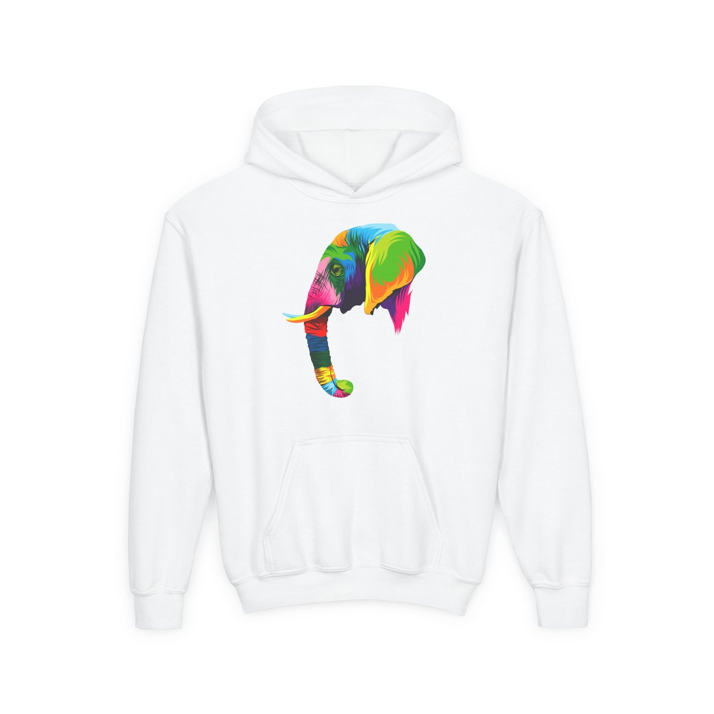 Youth Heavy Blend Hooded Sweatshirt - The elephant