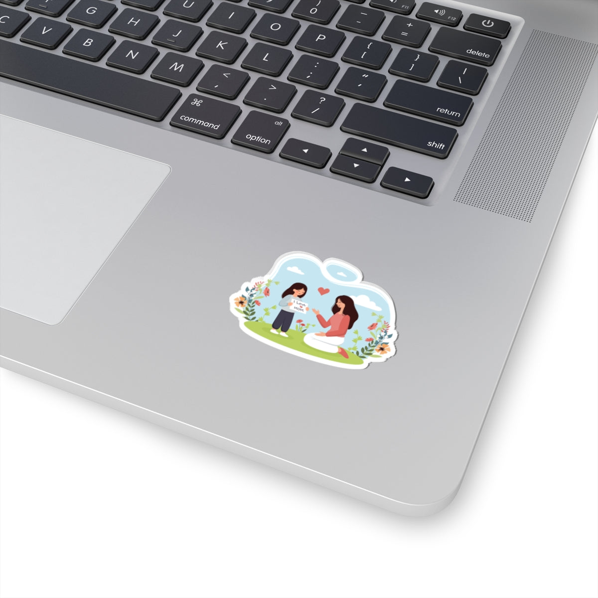 Kiss-Cut Vinyl Decals - Mother and daughter love