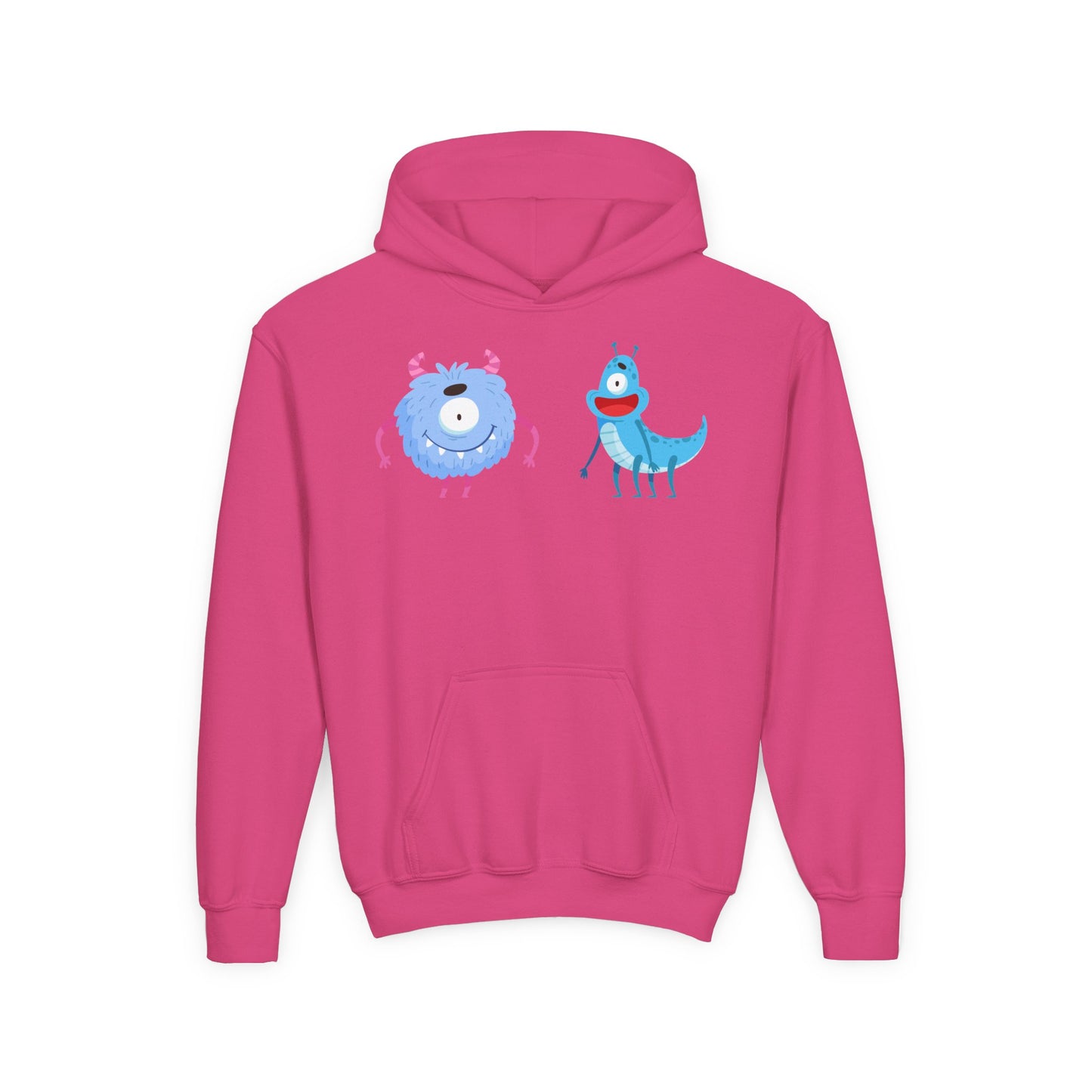 Youth Heavy Blend Hooded Sweatshirt -  One eyed monster