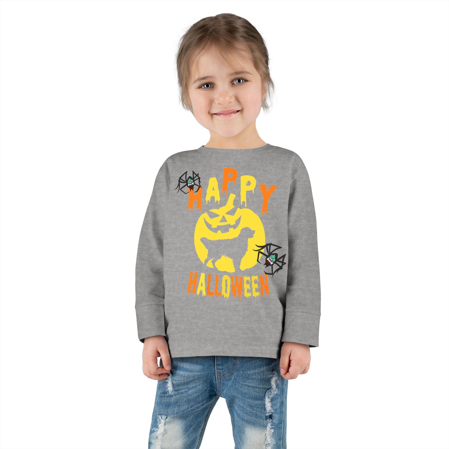Toddler Long Sleeve Tee - Happy holloween