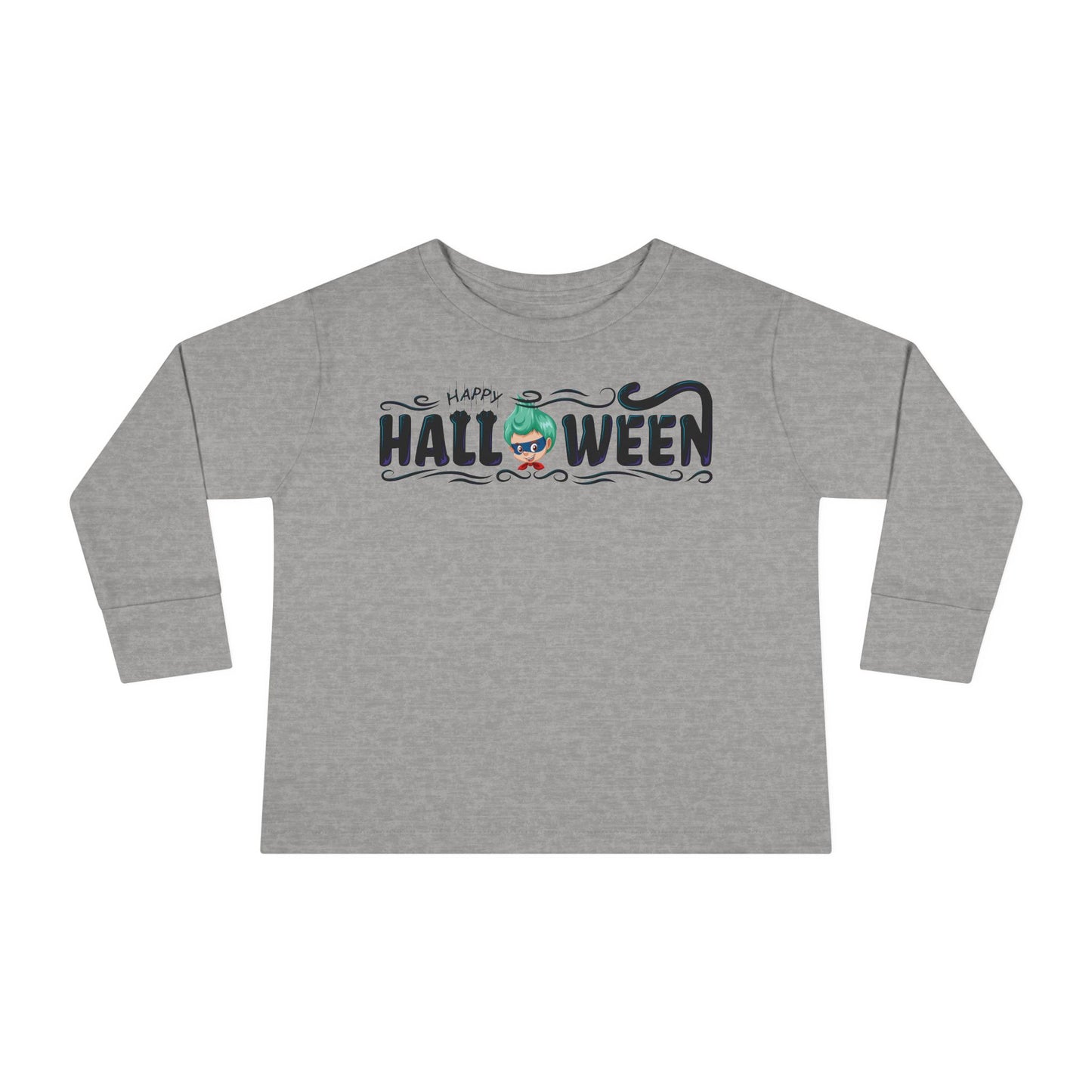 Toddler Long Sleeve Tee - Happy halloween by super kiddo