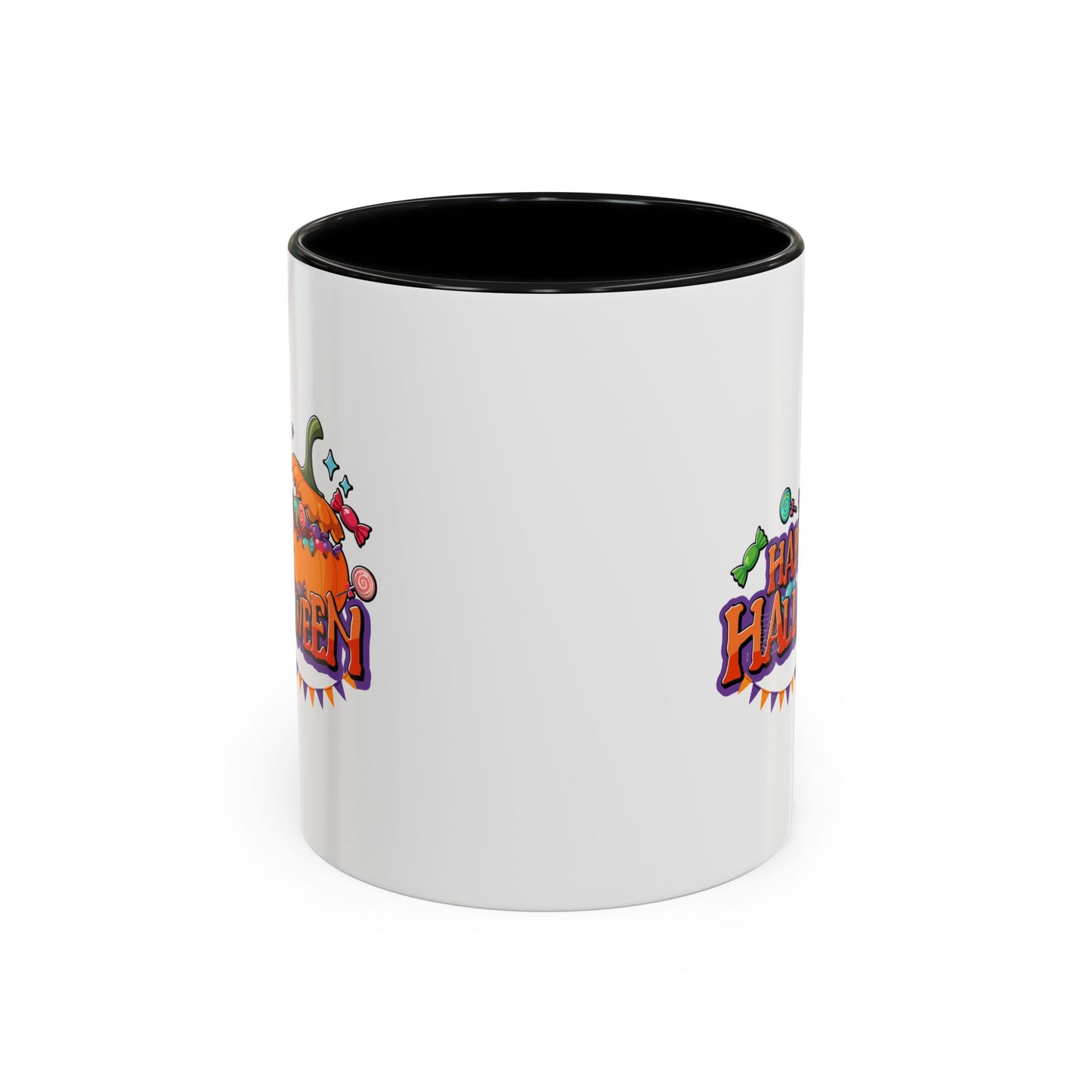 Accent Coffee Mug - Happy halloween banner