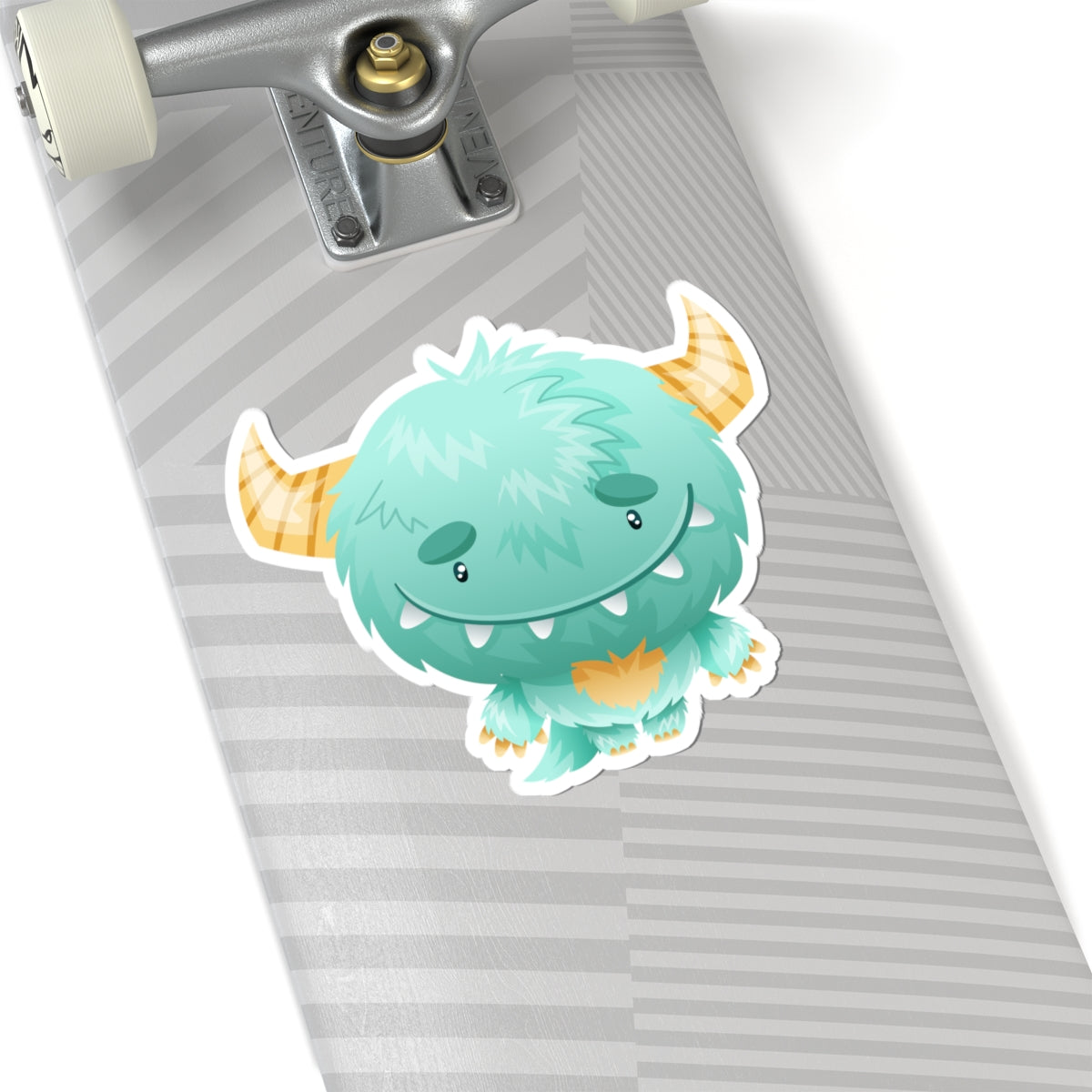 Kiss-Cut Vinyl Decals - Cute green baby monster