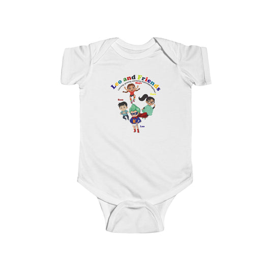 Infant Bodysuit - Leo & Friends - Learning and growing
