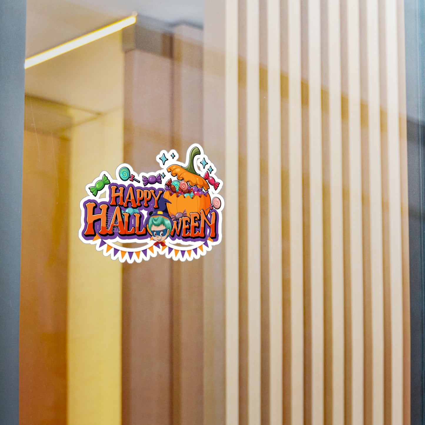 Halloween Kiss-Cut Vinyl Decals – Happy halloween banner