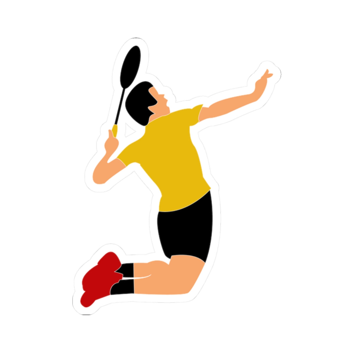 Kiss-Cut Stickers - Badminton