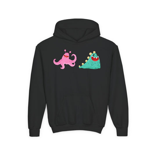 Youth Heavy Blend Hooded Sweatshirt - Joyful monster Printify