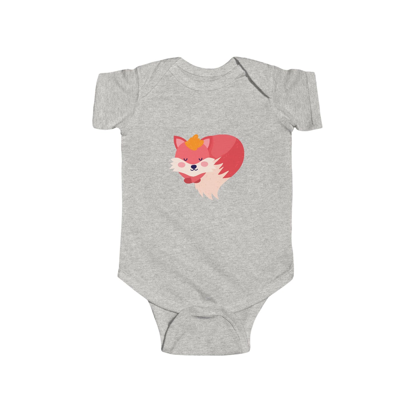 Infant Fine Jersey Bodysuit - Sleeping fox