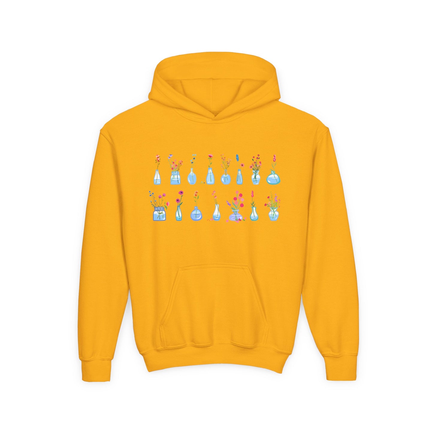 Youth Heavy Blend Hooded Sweatshirt - Set of flower vase
