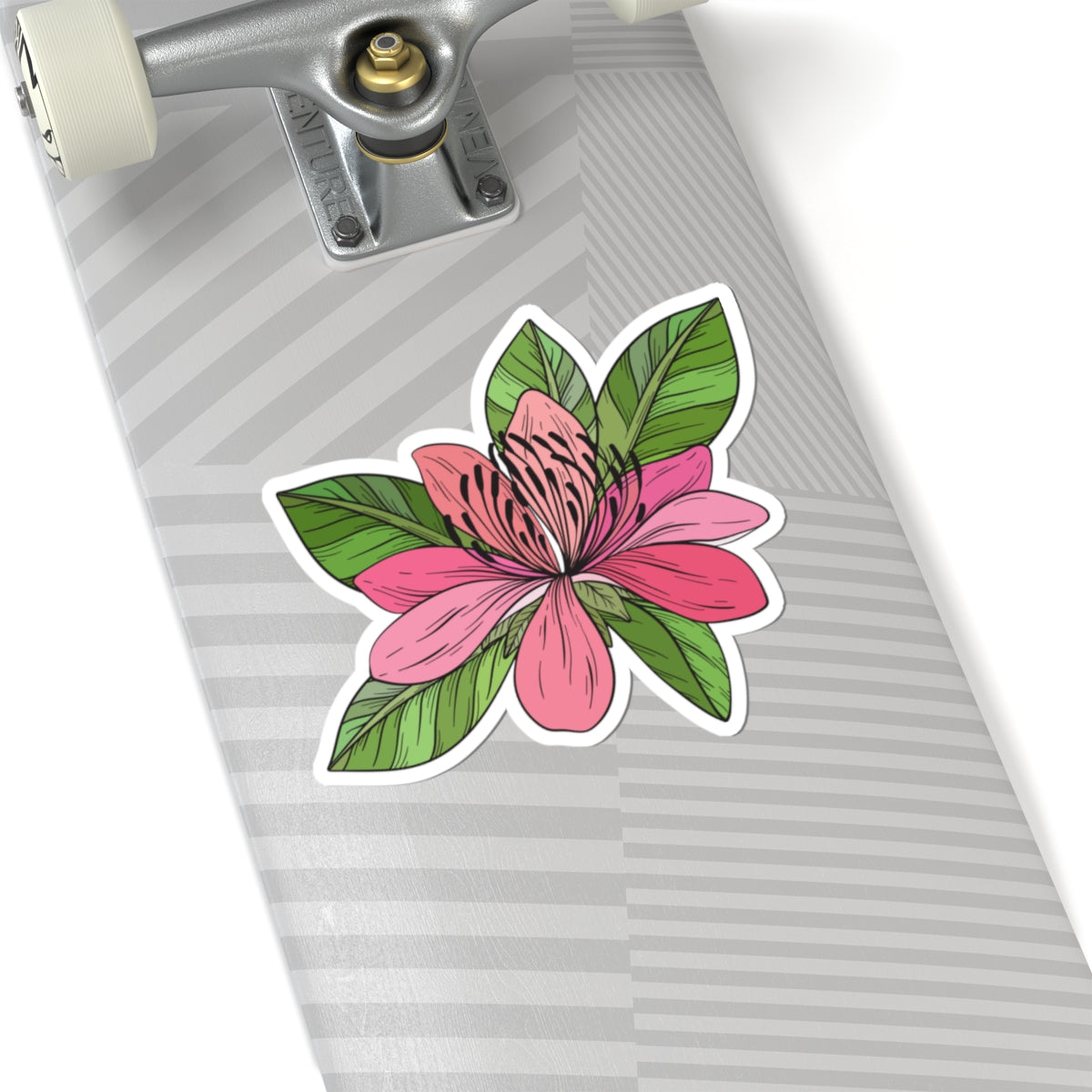Kiss-Cut Vinyl Decals - Pink flower