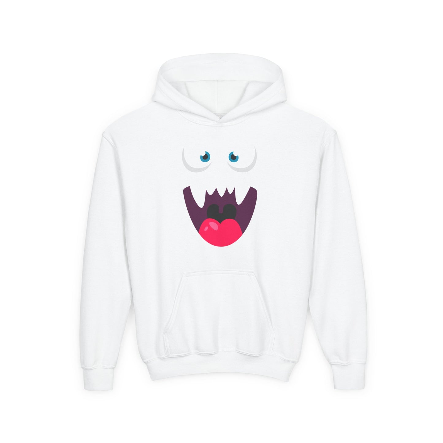 Youth Heavy Blend Hooded Sweatshirt -  Cute monsters face