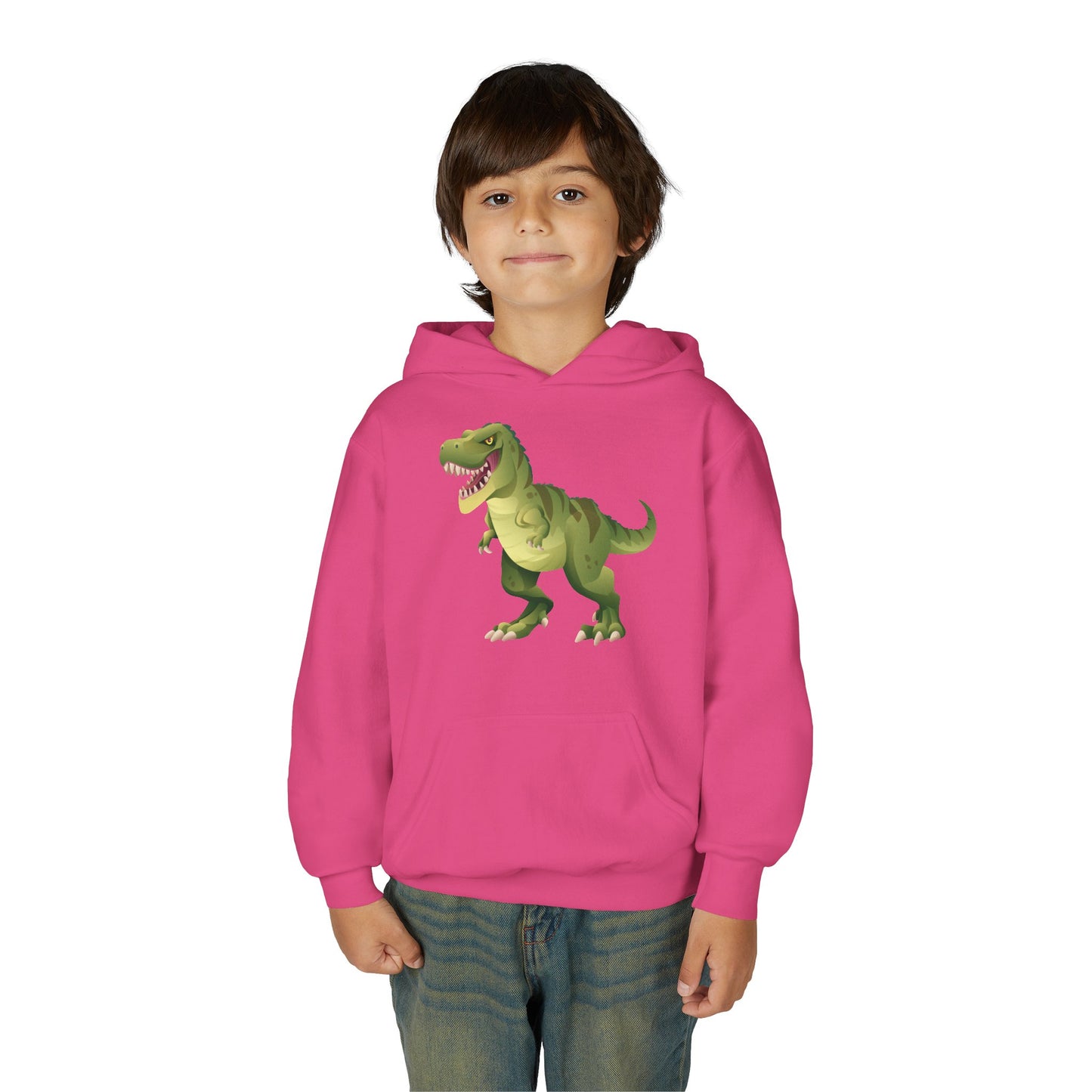 Youth Heavy Blend Hooded Sweatshirt - Tyrannosaurus