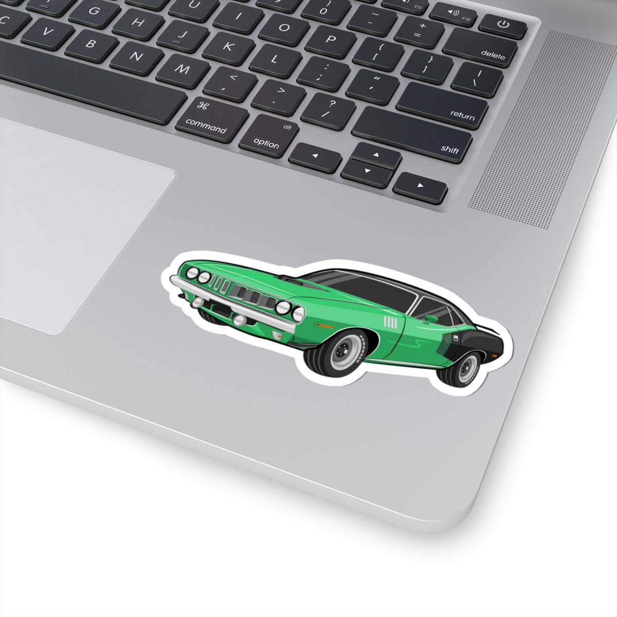 Kiss-Cut Vinyl Decals - Vintage green car