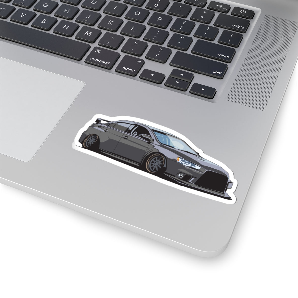 Kiss-Cut Stickers - Dark Gray sports car