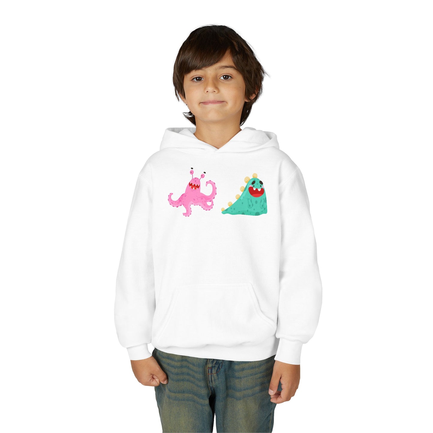 Youth Heavy Blend Hooded Sweatshirt - Joyful monster