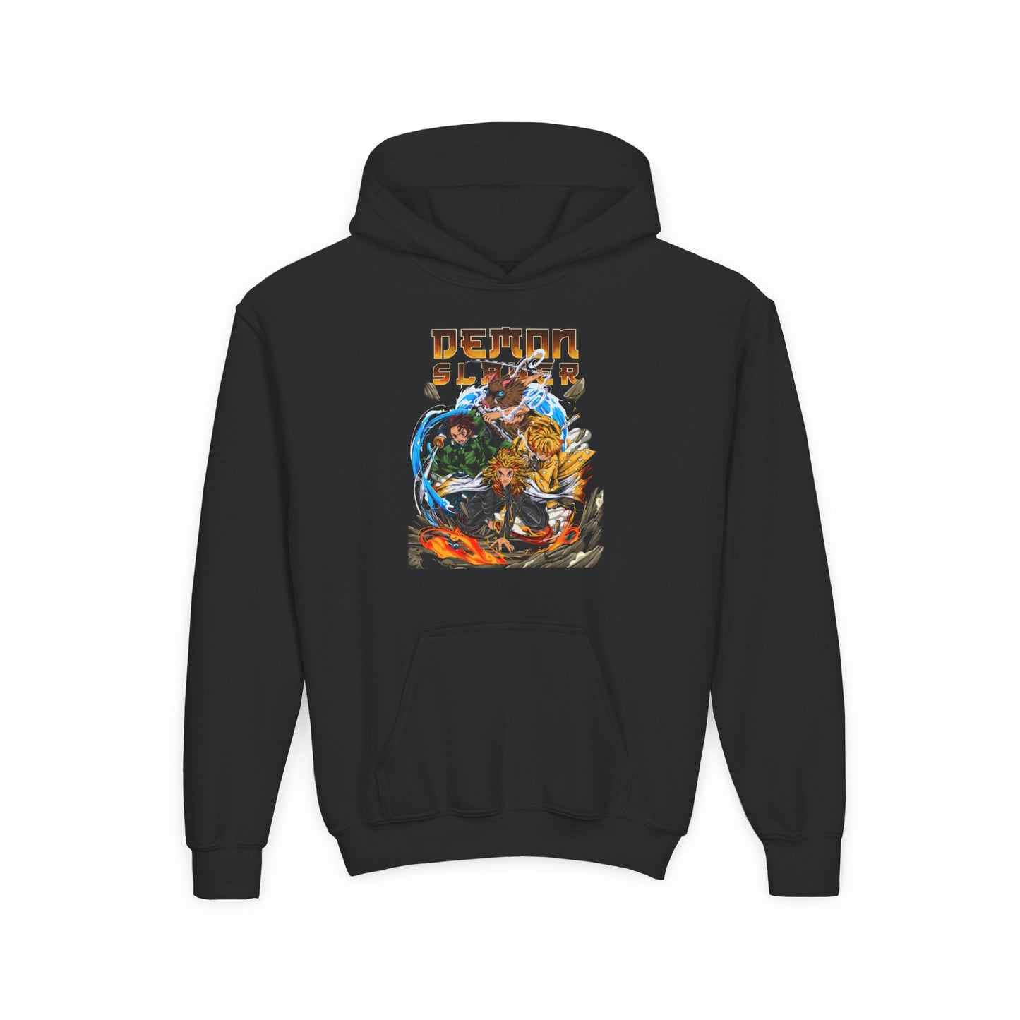 Youth Heavy Blend Hooded Sweatshirt - Demon slayer