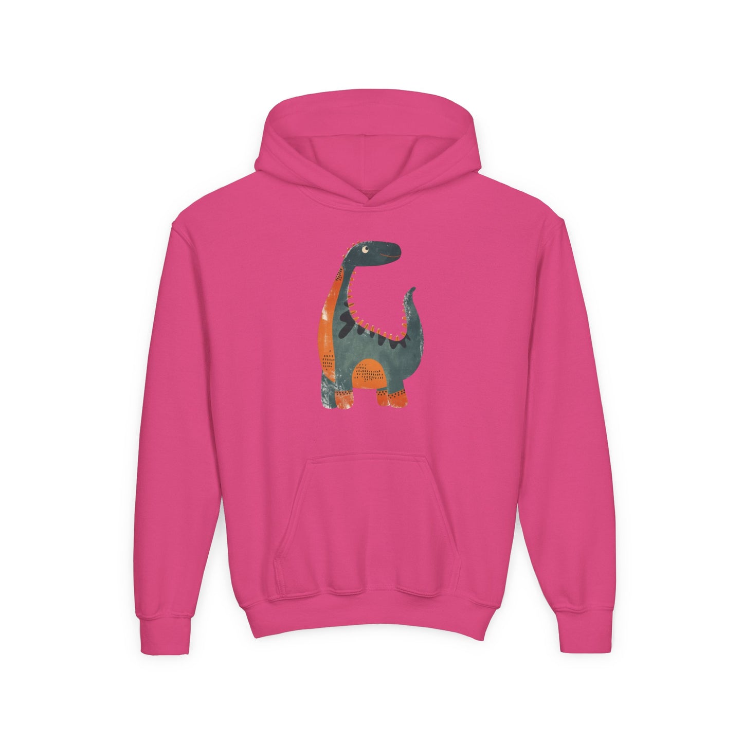 Youth Heavy Blend Hooded Sweatshirt - Whimsical Dinosaur