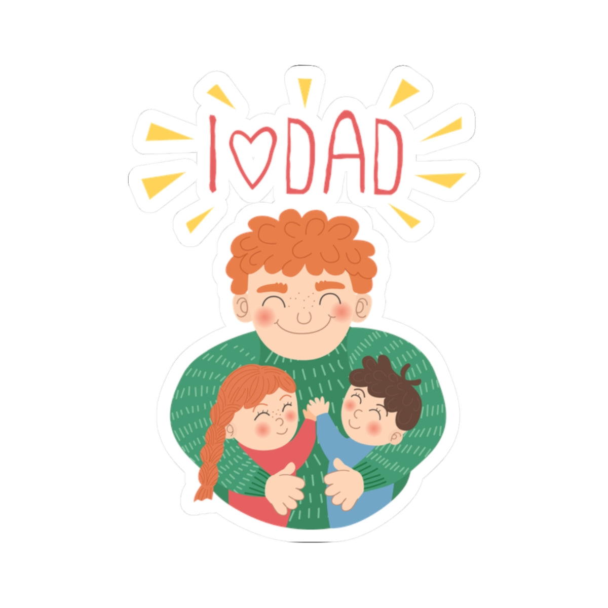 Kiss-Cut Vinyl Decals - Daddys love