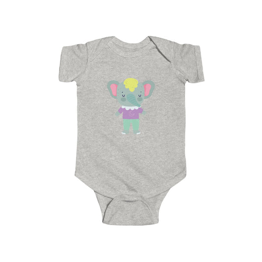 Adorable sleeping elephant infant bodysuit Printify