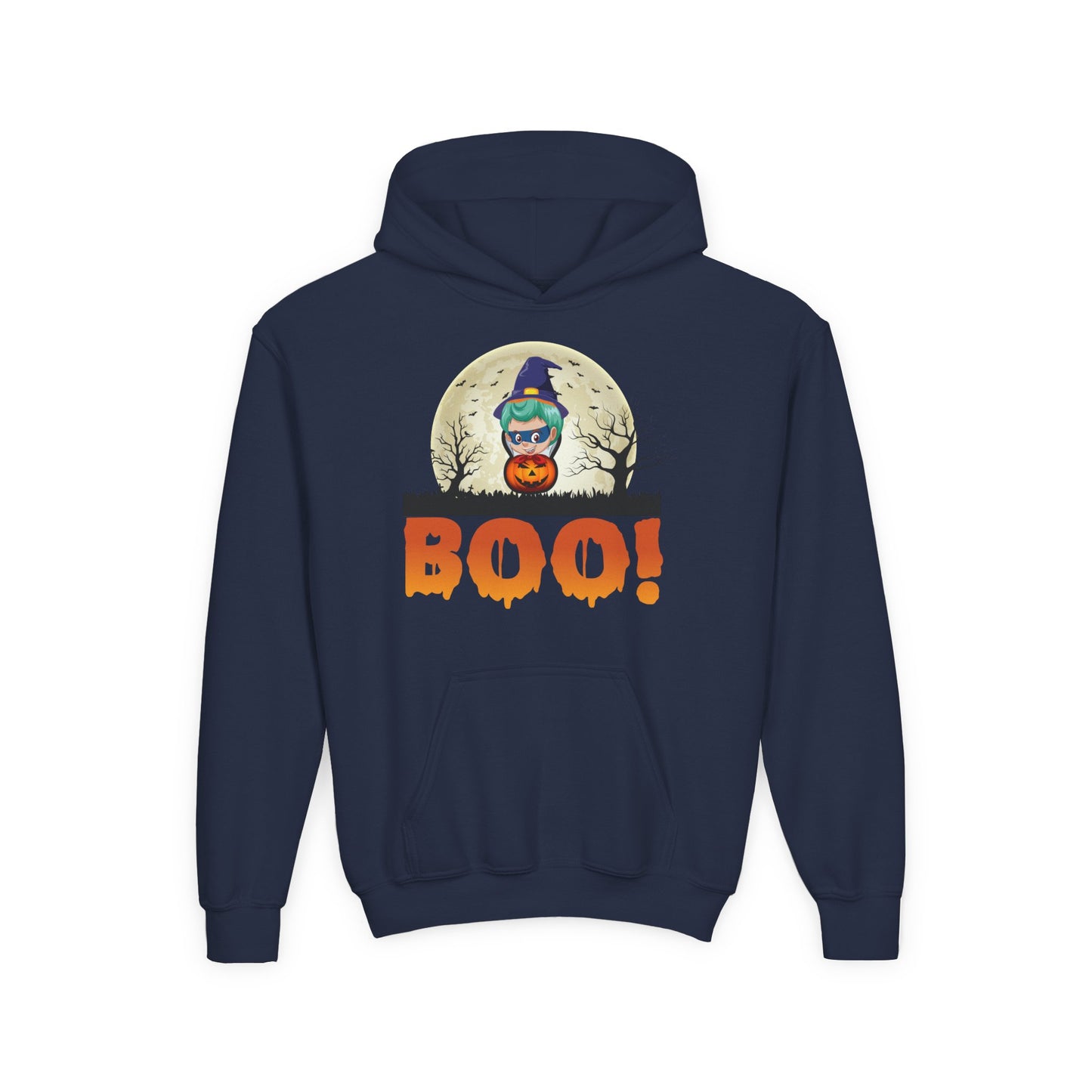 Youth Heavy Blend Hooded Sweatshirt - Boo