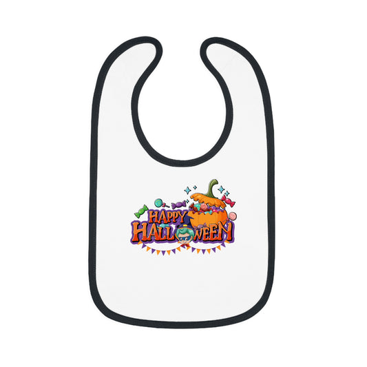 Baby Bib - Happy halloween banner