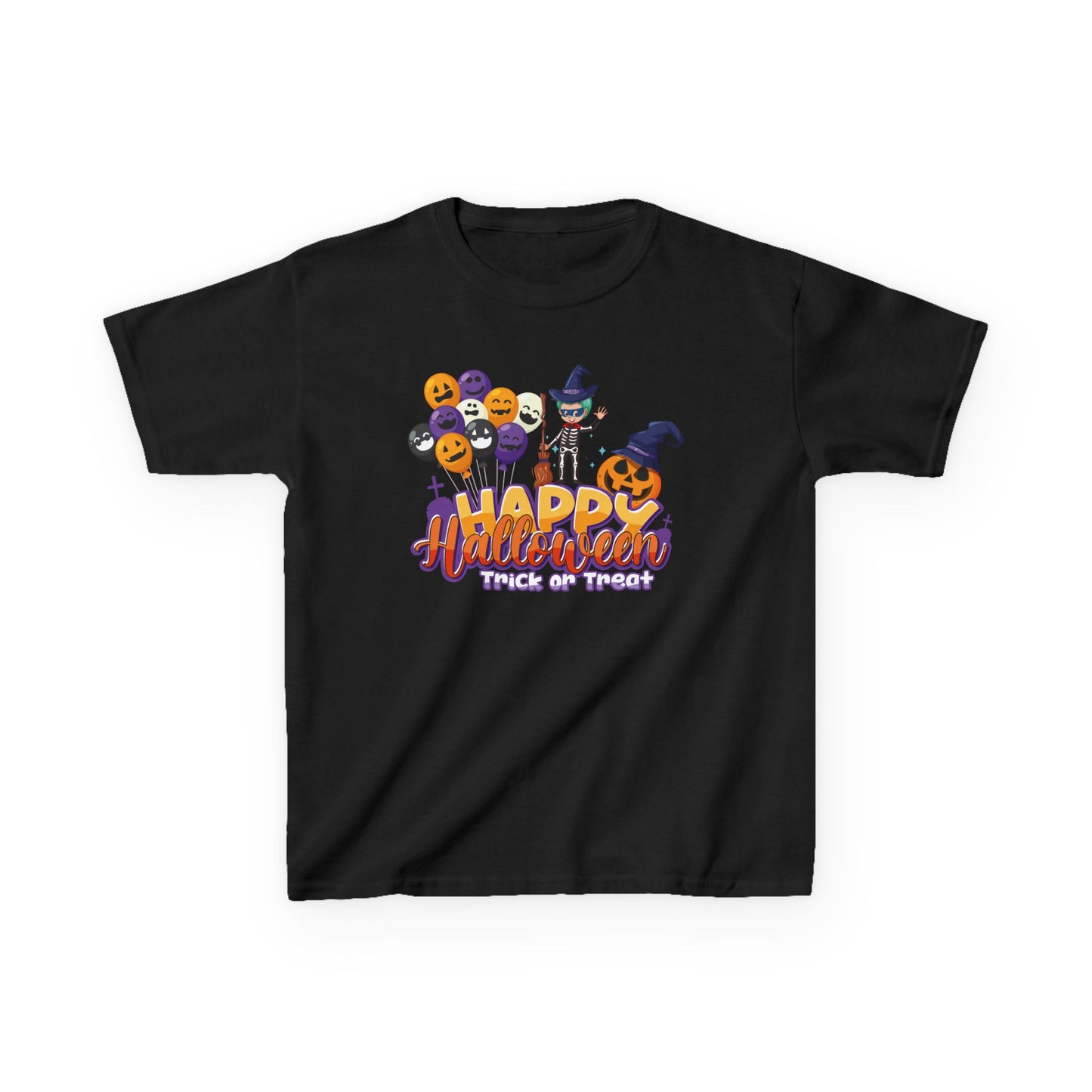 Kids Heavy Cotton™ Tee - Happy halloween trick or treat