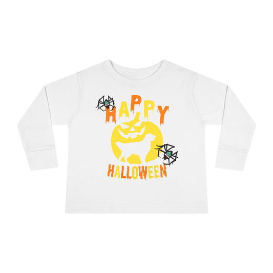 Toddler Long Sleeve Tee - Happy holloween Printify