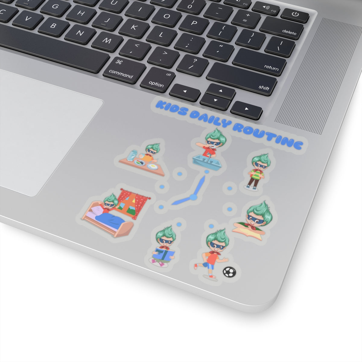 Kiss-Cut Stickers - Super kiddo daily routine - [[{"value":"Wonderwear Kid"}]]
