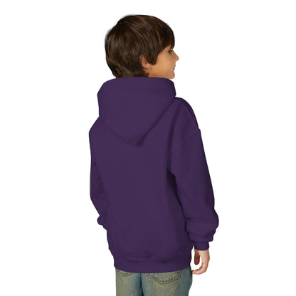 Youth Heavy Blend Hooded Sweatshirt - Super kiddo brushing teeth - [[{"value":"Wonderwear Kid"}]]
