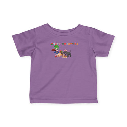 Infant Fine Jersey Tee - Super kiddo woith pet friends - [[{"value":"Wonderwear Kid"}]]