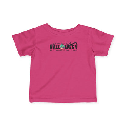 Infant Fine Jersey Tee - Happy halloween by super kiddo Printify