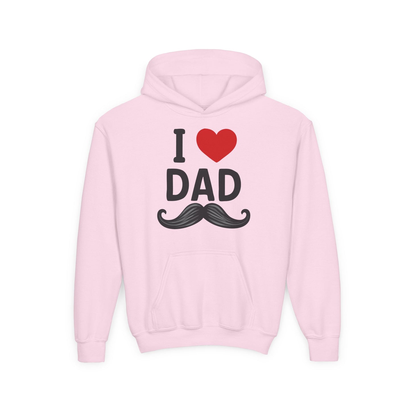 Youth Heavy Blend Hooded Sweatshirt - I love dad