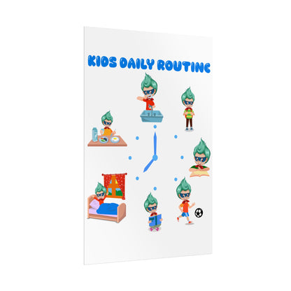 Rolled Posters - Super kiddo daily routine - [[{"value":"Wonderwear Kid"}]]