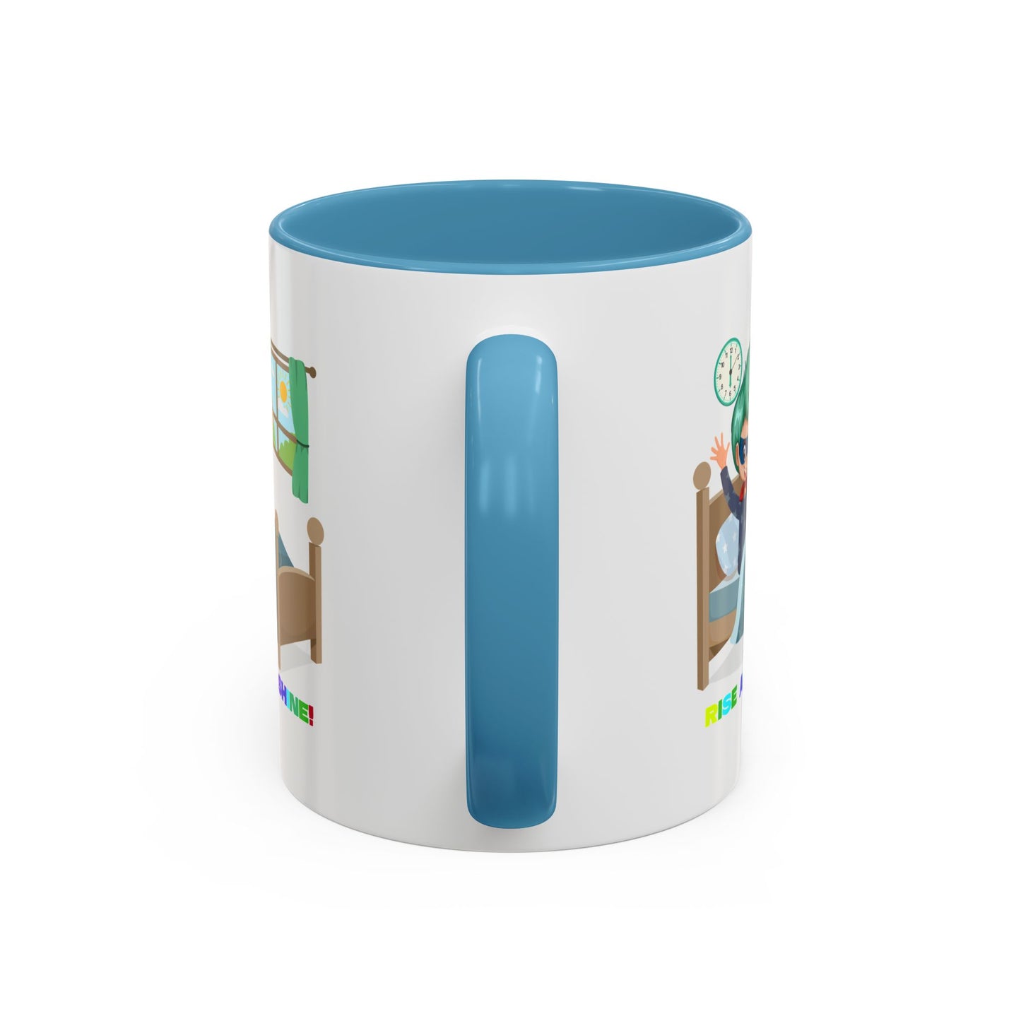 Accent Coffee Mug - Super kiddo teaches us to wake up early
