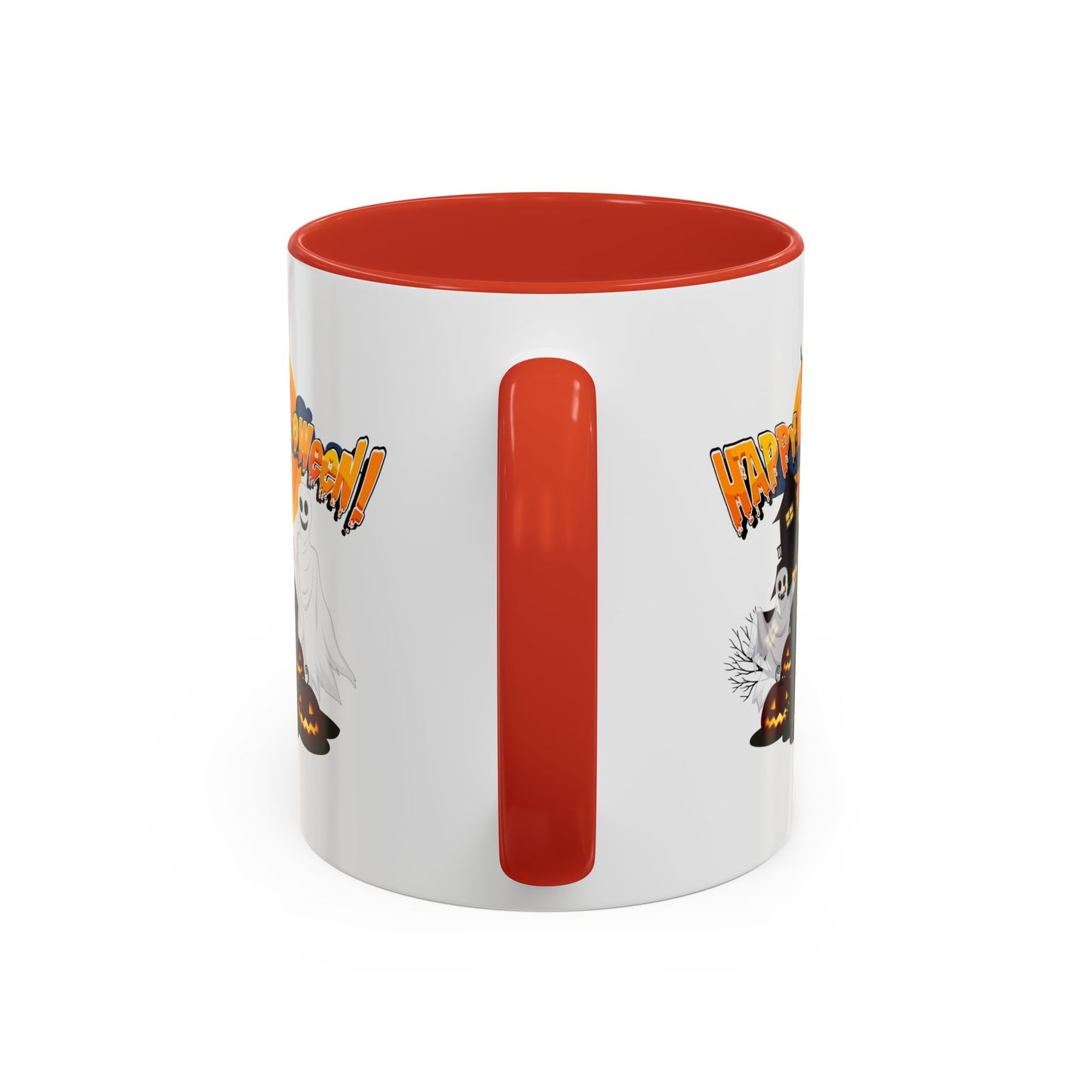 Accent Coffee Mug - Happy holloween - cemetery
