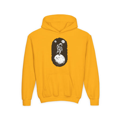 Youth Heavy Blend Hooded Sweatshirt - Cosmic Adventure Printify