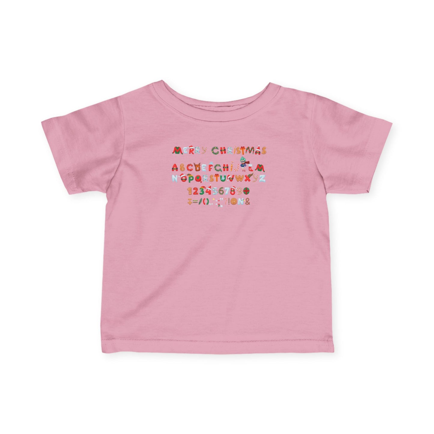 Infant Fine Jersey Tee - Christmas alphabet - [[{"value":"Wonderwear Kid"}]]