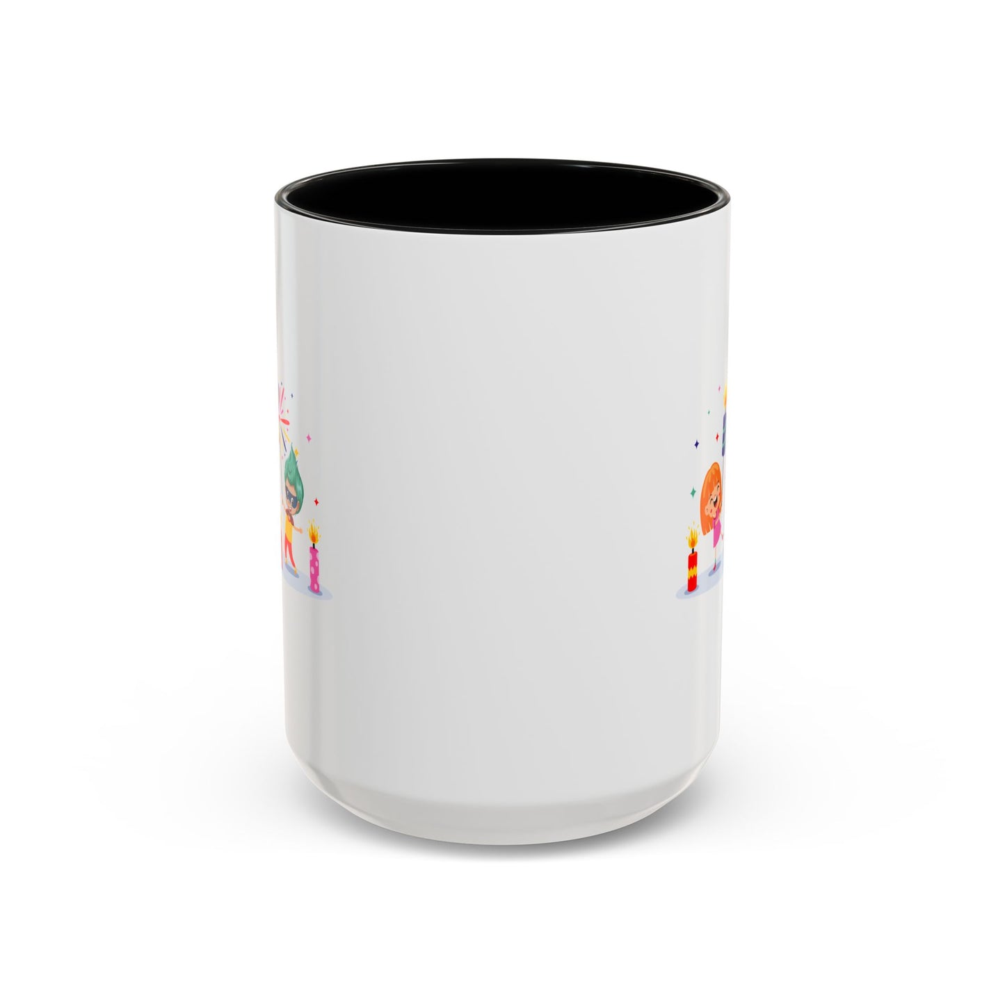 Accent Coffee Mug - Super kiddo lighting fireworks
