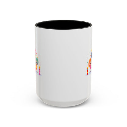 Accent Coffee Mug - Super kiddo lighting fireworks - [[{"value":"Wonderwear Kid"}]]