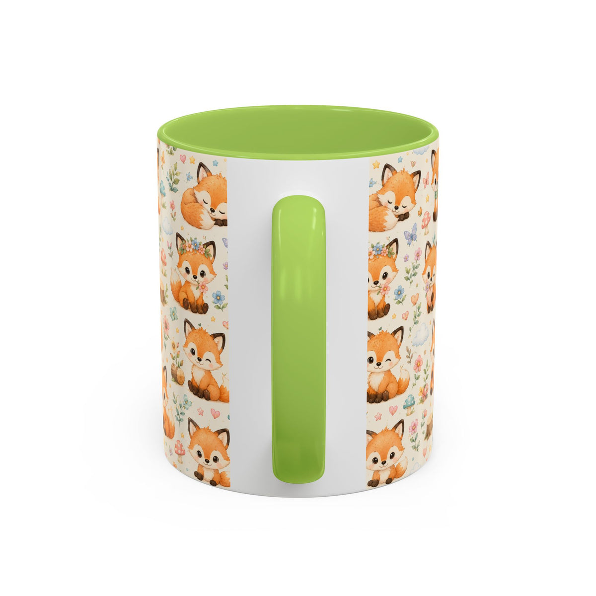 Accent Coffee Mug  (11/15 oz) - Baby foxes