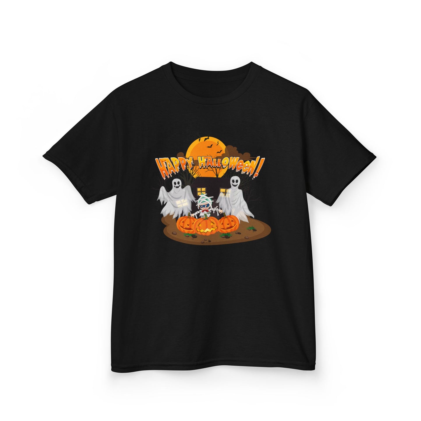 Kids Heavy Cotton™ Tee - Super kiddo with ghost - [[{"value":"Wonderwear Kid"}]]