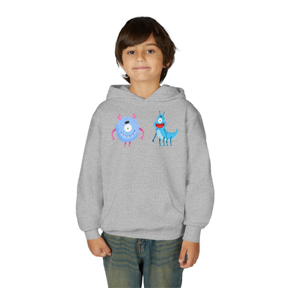 Youth Heavy Blend Hooded Sweatshirt -  One eyed monster Printify