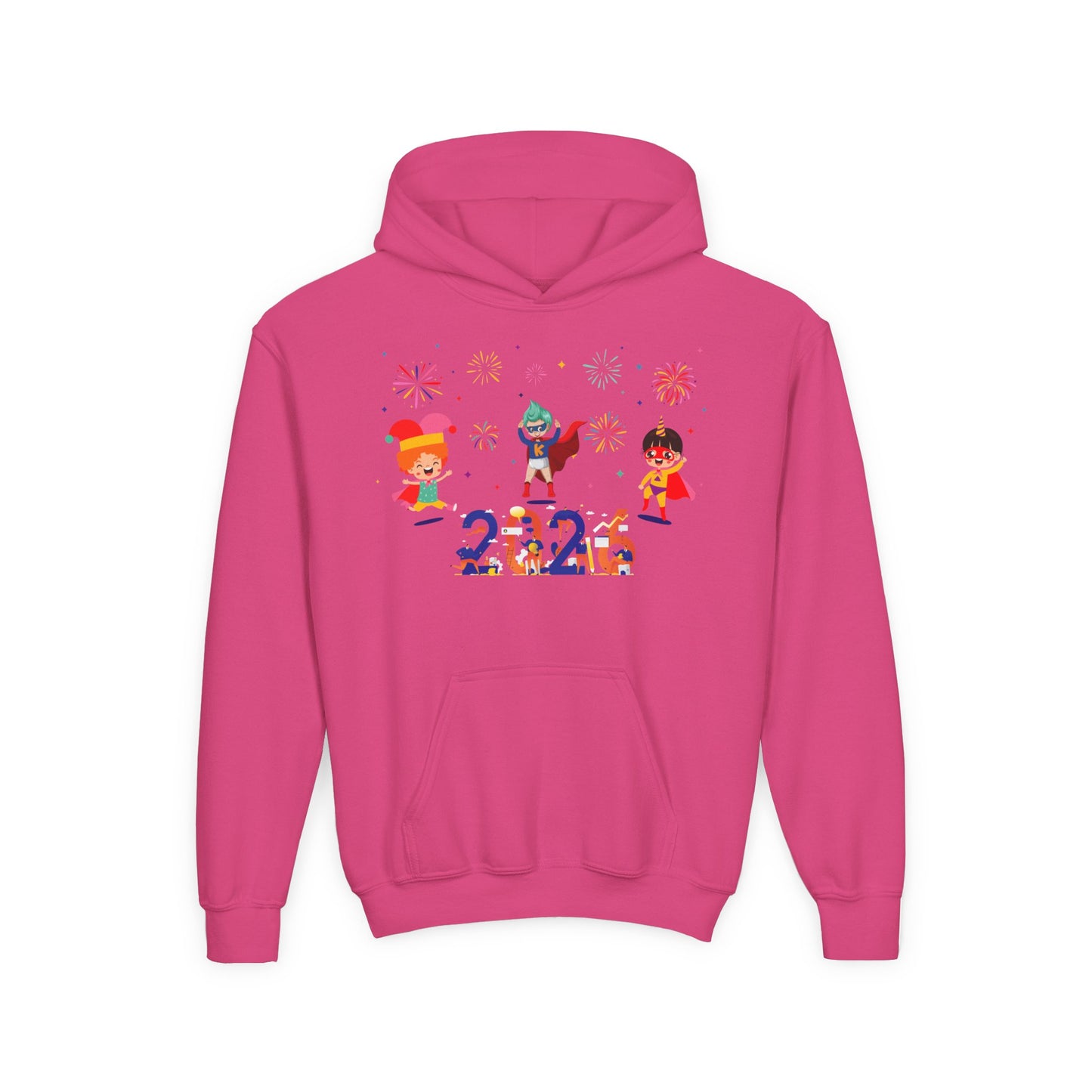 Youth Heavy Blend Hooded Sweatshirt - Super kiddo and other hero