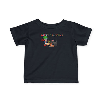 Infant Fine Jersey Tee - Super kiddo woith pet friends - [[{"value":"Wonderwear Kid"}]]