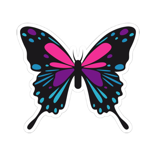 Kiss-Cut Stickers - Purple Butterfly Printify