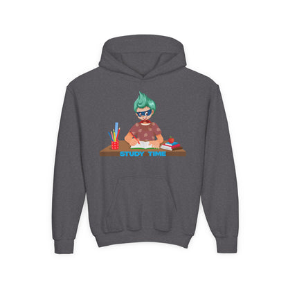 Youth Heavy Blend Hooded Sweatshirt - Super kiddo studying - [[{"value":"Wonderwear Kid"}]]